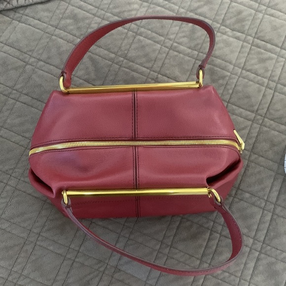 🎉HP🎉NWT J Crew Burgundy Leather Satchel - Picture 12 of 17